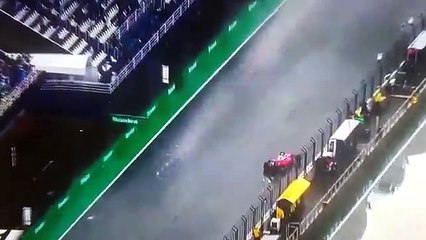 GP BRASILE - RAIKKONEN A MURO: INCIDENTE PERICOLOSISSIMO