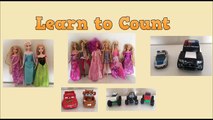 Learn Numbers 1-10 w/ Kids Toys Cars Dolls Lego | Learning with Toys Video for Girls Kids Children