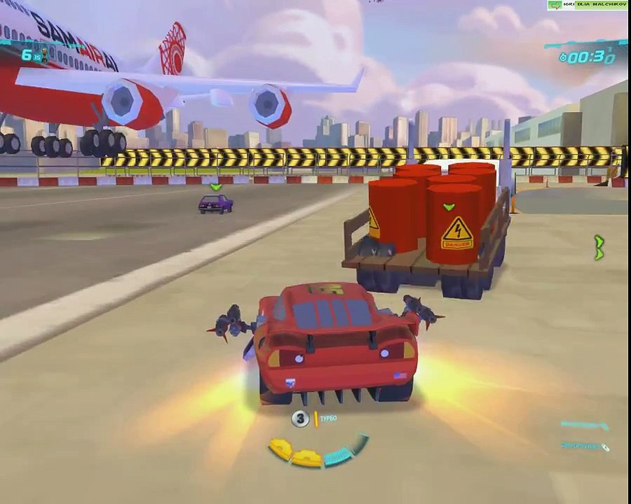 Cars 2 Захват ВПП Тачки 2 Молния Маквин - Игры для мальчиков