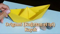 Kağıt katlama - Kayık ( Origami - boat )