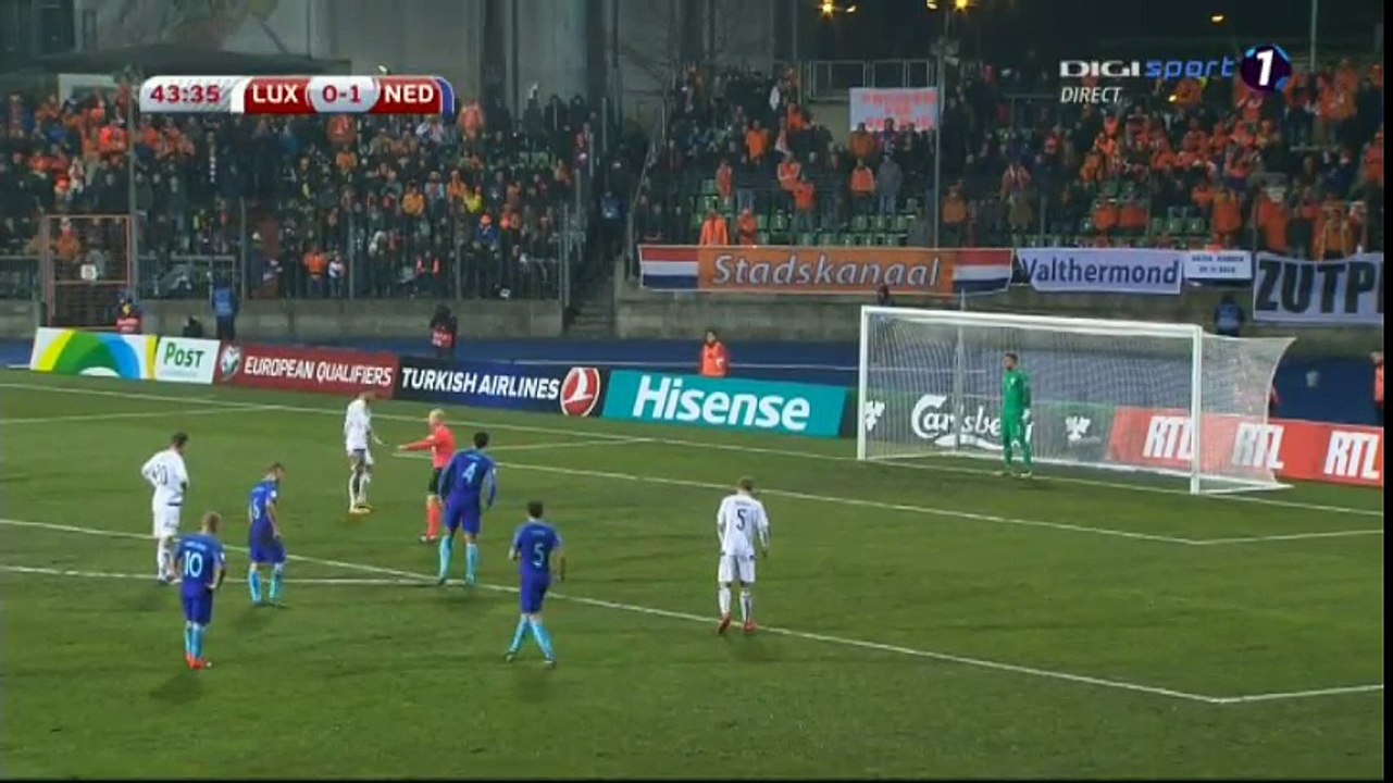 Maxime Chanot Goal HD - Luxembourg 1-1 Netherlands - 13-11-2016