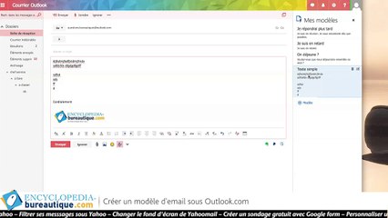 Comment créer un modèle d'email sous outlook