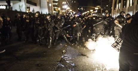 Tear Gas Reportedly Deployed During Portland Trump Rally