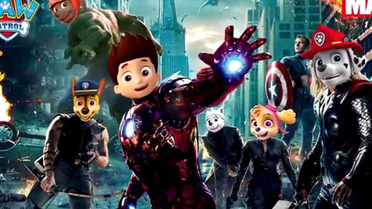 BEST OF PAW PATROL Transforming into PJ MASKS MARVEL HEROES POKEMON & MARIO KART │Coloring games TV