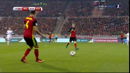 Thomas Meunier Goal HD - Belgium 1-0 Estonia - 13-11-2016