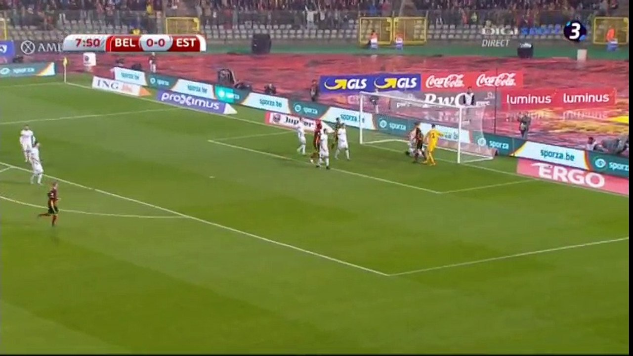 Thomas Meunier Goal HD - Belgium 1-0 Estonia - 13-11-2016