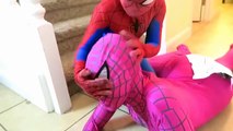 Spidergirl toy collection! Venom prank! w Joker, Spiderman, Maleficent Fun Superhero FUN IRL