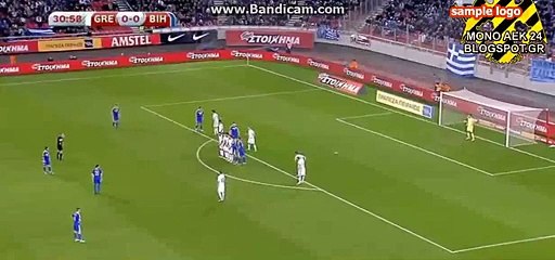 Greece 0-1 Bosnia & Herzegovina - Goal HD Miralem Pjanic