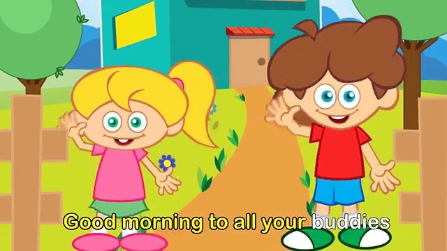 Good Morning / Bonjour - comptine éducative en anglais avec les Ptits zamis