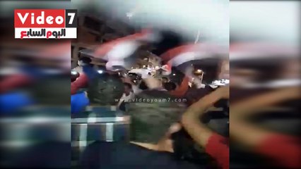 احتفال أهالى الوادى الجديد بفوز منتخب مصر على غانا