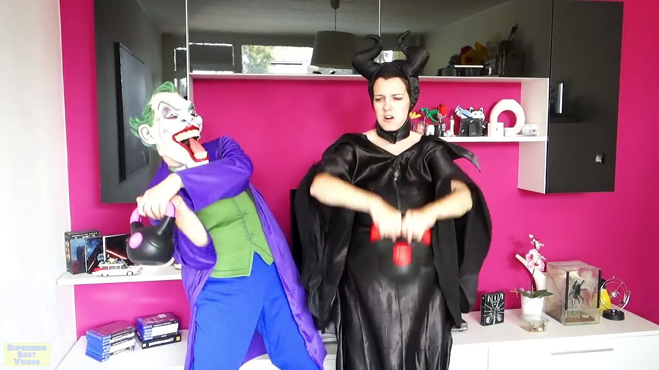 MALEFICENT and JOKER getting FAT - Superhero in real life