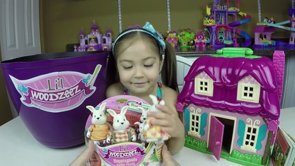 HUGE SURPRISE EGG + SURPRISE TOYS + Lil Woodzeez Country Cottage Dollhouse Kid-Friendly Toy Opening