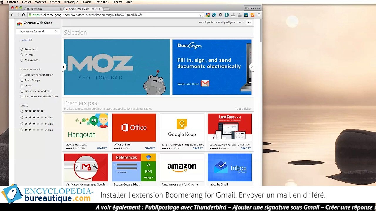 Retarder l'envoi d'un mail sous gmail avec Boomerang