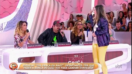 Risada de participante deixa Eliana morrendo de rir