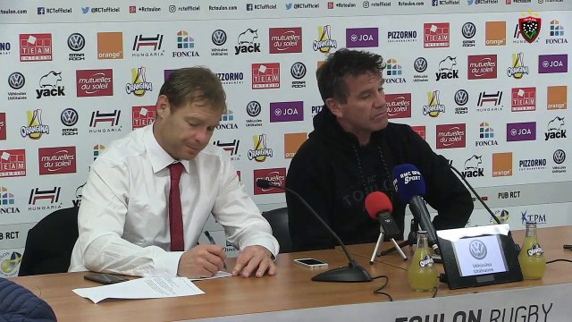 Après-match Toulon-Stade Français - TOP14 J11 - Mike Ford