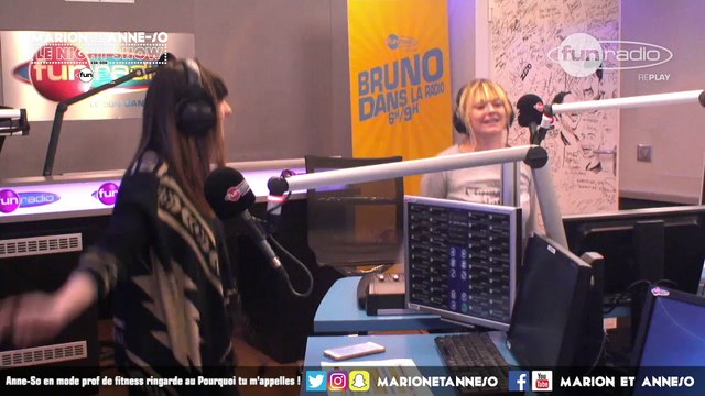 Anne-So en mode prof de fitness ringarde au Pourquoi tu m'appelles ! - Marion et Anne-So