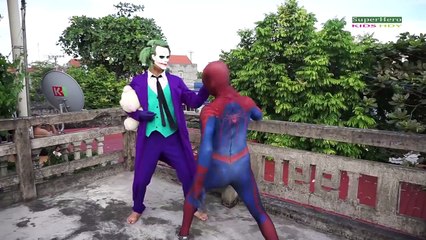 Spiderman Fight Joker because Teddy Bear w/ Funny superheroes movies