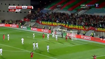 4-1 Bruno Alves Goal HD Portugal vs Latvia  13.11.2016