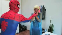 Frozen Elsa vs Joker! Oreo PRANK! w: Spiderman, Maleficent, Pink Spidergirl! Funny Superheroes