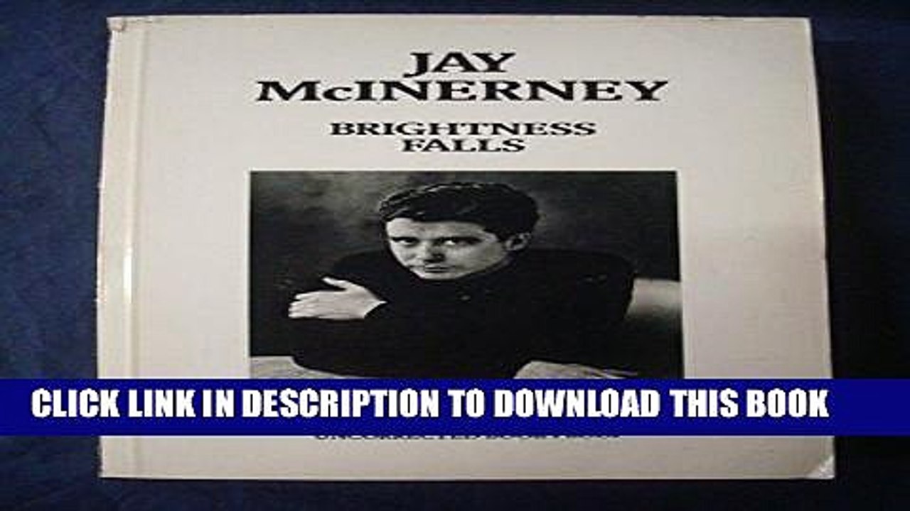 Ebook Brightness Falls Free Read