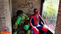 MINIONS vs Spiderman Spiderbaby Kidnapped by Minion Super Hulk Fun Superhero in Real Life SHMIRL