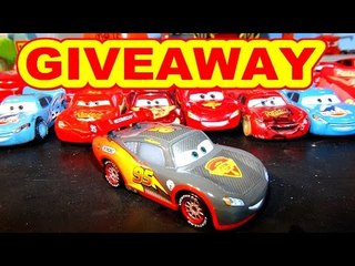 DISNEY CARS DIE CAST TOY GIVEAWAY Lightning McQueen Carbon Fiber Series Unboxing