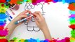 Lets Draw Hello Kitty for Kids | Learn Colors with Hello Kitty