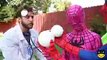 Pink Spidergirl Loses Her Eyes vs Doctor w Spiderman Hulk Superhero IRL