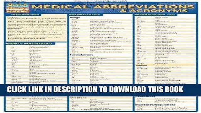[PDF] Medical Abbreviations Acronyms (Quickstudy: Academic) Full Online