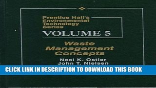 Best Seller Prentice Hall s Environmental Technology Series, Volume V: Waste Management Concepts