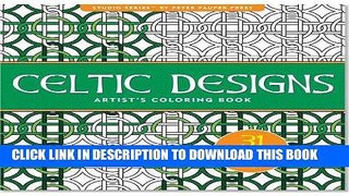 Ebook Celtic Designs Adult Coloring Book (31 stress-relieving designs) (Studio) Free Read