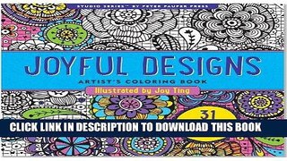 Best Seller Joyful Designs Adult Coloring Book (31 stress-relieving designs) (Studio) Free Read