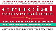 Best Seller Crucial Conversations Tools for Talking When Stakes Are High, Second Edition Free