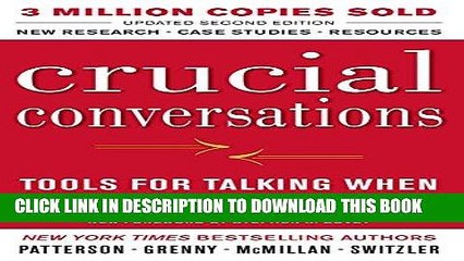 Best Seller Crucial Conversations Tools for Talking When Stakes Are High, Second Edition Free