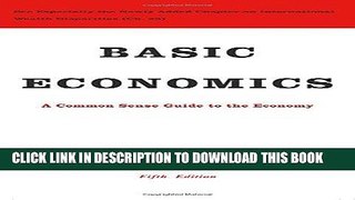 Ebook Basic Economics Free Read
