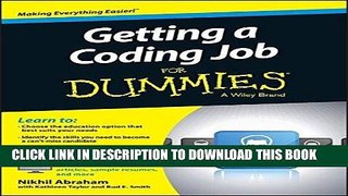 Best Seller Getting a Coding Job For Dummies Free Read