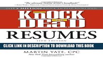 Best Seller Knock  em Dead Resumes: A Killer Resume Gets More Job Interviews! Free Read