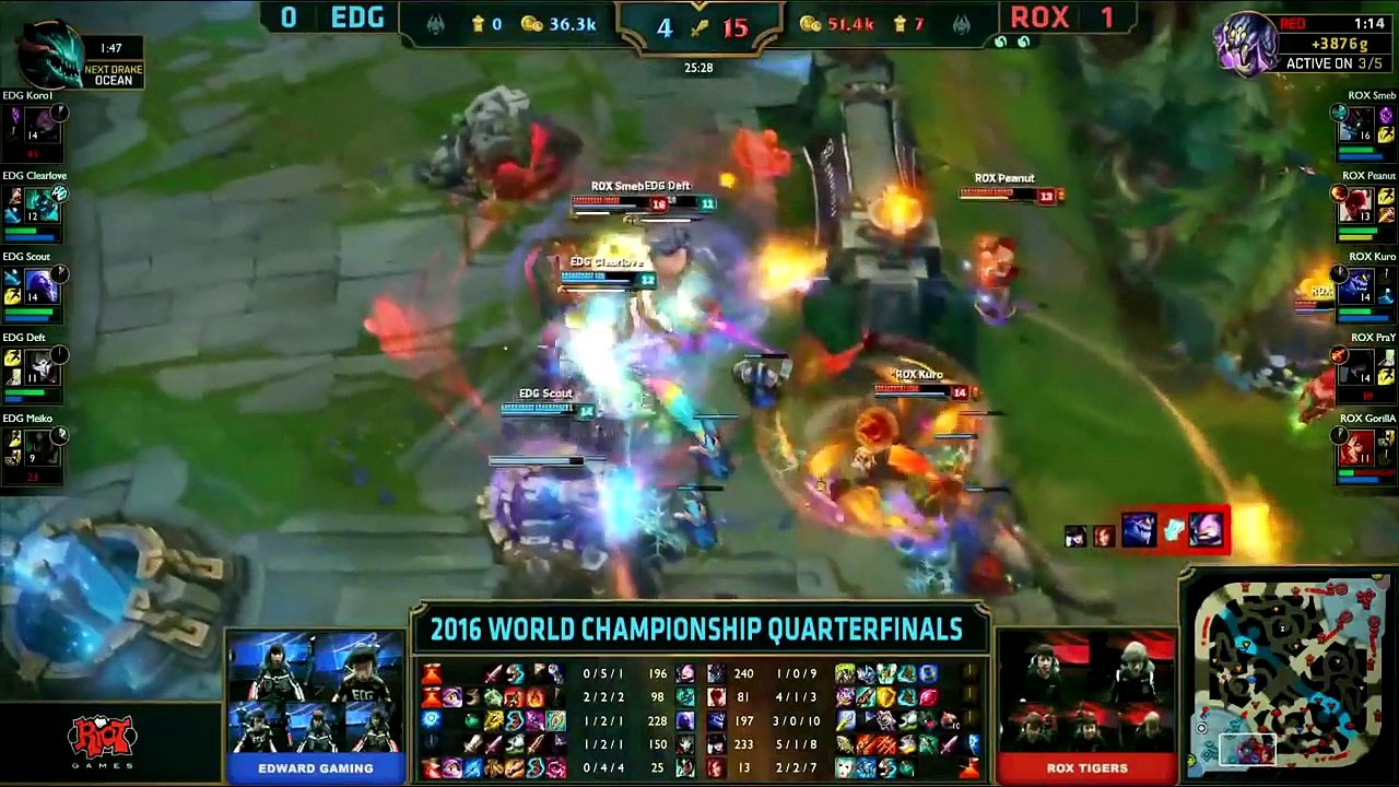 KOREA VS CHINA! - ROX VS EDG - QUARTERFINALS (LEAGUE OF LEGENDS) HD-YYSYPbojB2k