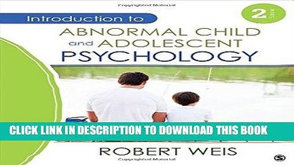 [PDF] Introduction to Abnormal Child and Adolescent Psychology Popular Online