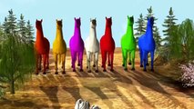 Colour Dinosaur Movies For Children | Colour Rhymes For Kids | 3D Colour Animal Videos
