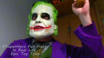 Frozen Elsa Baby Gets ATTACKED with REAL JOKER POOP and Fights In Real Life with ICE