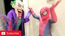 Superhero Superstars Loses Her Butt Spiderman vs Joker Frozen Elsa Pink Spidergirl