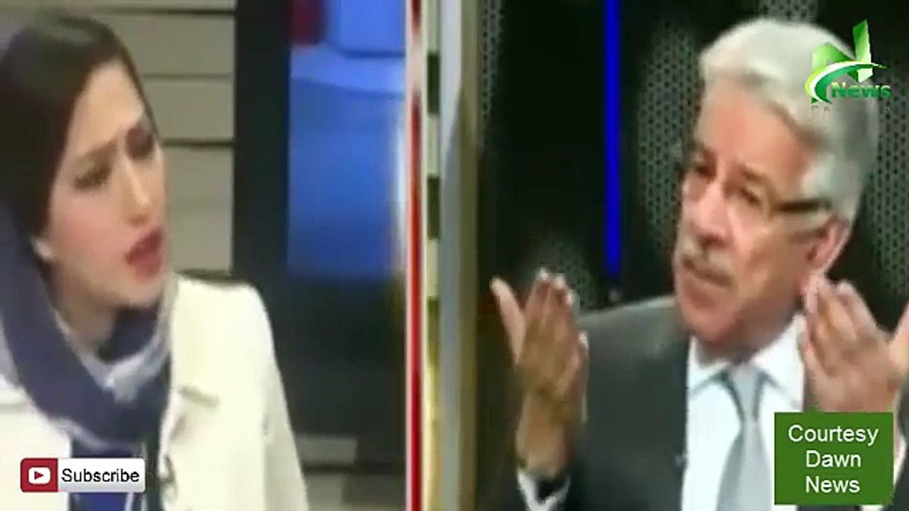 Meher Abbasi Taking Class Of Khawaja Asif In Live Show