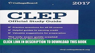 Read Now CLEP Official Study Guide 2017 Download Online