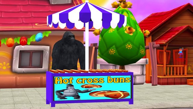 Animals Elephant Shark Lion Finger Family | Gorilla Hot Cross Buns Plus Nursery Rhymes Collection