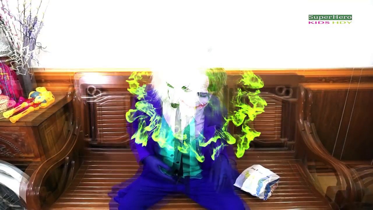 Joker Becomes A Dog w/ Spiderman Frozen Elsa vs Joker Maleficent Fun Superhero movie