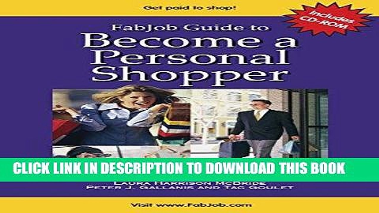 [PDF] Epub FabJob Guide to Become a Personal Shopper (FabJob Guides) Full Online