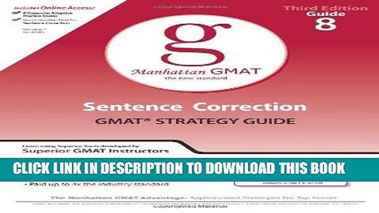 [PDF] Mobi Sentence Correction GMAT Preparation Guide (Manhattan GMAT Preparation Guide: Sentence