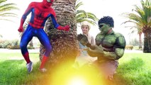 Elsa Gets Big Muscles & Becomes STRONGER! Spiderman & Hulk Vs Maleficent!