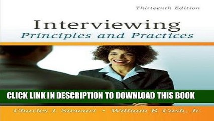 [PDF] Mobi Interviewing: Principles and Practices Full Download